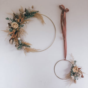 Dried Flower Hoop Wreath