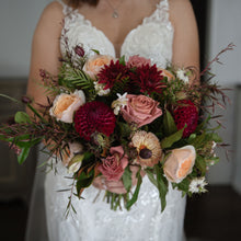 Load image into Gallery viewer, Dried Wedding Bouquet Wreath
