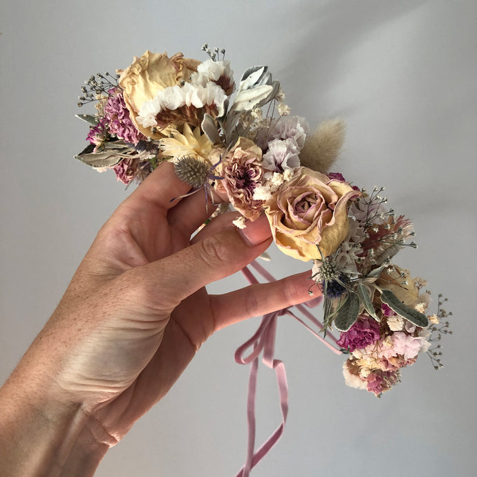 Dried Flower Crown - Halo Jane Smith Floral Design