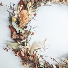 Load image into Gallery viewer, Dried Flower Halo Wreath Jane Smith Floral Design
